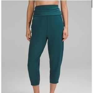 lululemon Align™ Ribbed-Waist Cropped Jogger in Green Jasper